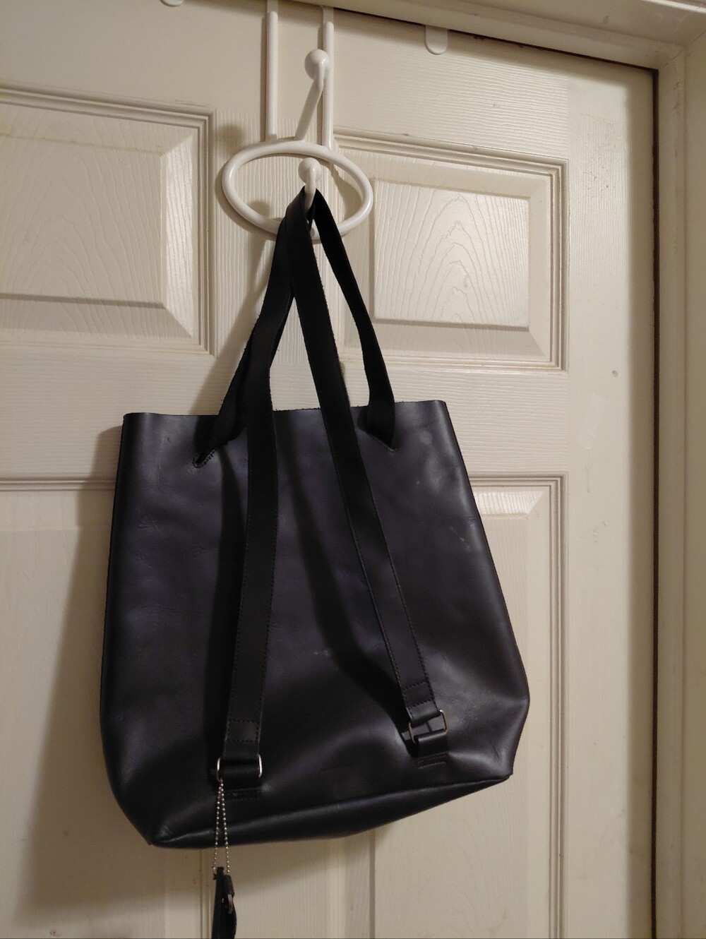 NEW Sundance Black Genuine Leather Backpack/Shoulder BAG "MIDNIGHT"